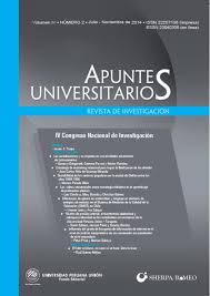 					Ver Vol. 7 Núm. 2 (2017): Revista de Investigación Apuntes Universitarios
				