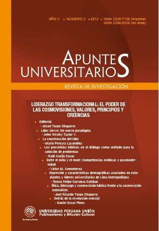 					Visualizar v. 2 n. 2 (2012): Revista de Investigación Apuntes Universitarios
				